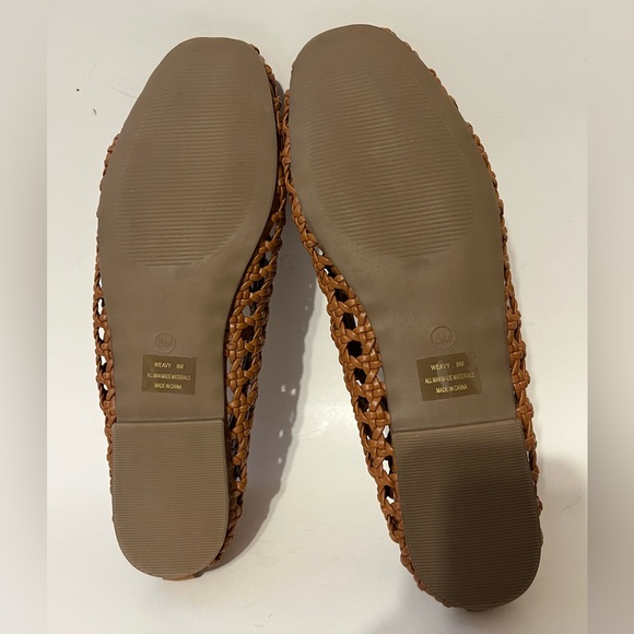 NWT Sz 8 Joie Weavy Brown Woven Mary Jane Ballet Flats - Picture 13 of 14